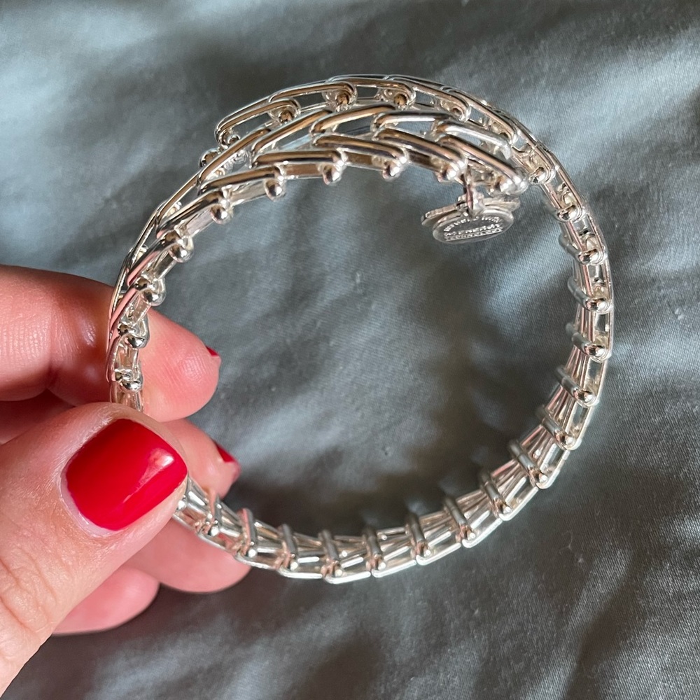 Alex & Ani silver linked wrap bracelet